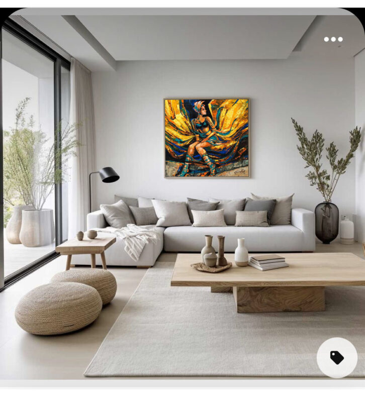 The Golden wings-Angel Painting - image 7