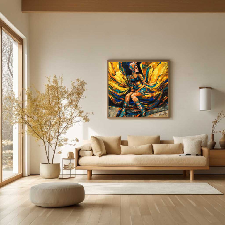 The Golden wings-Angel Painting - gallery photo 7