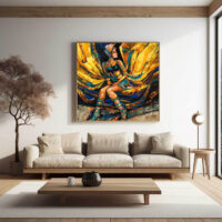 The-Golden-wings-Angel-Painting