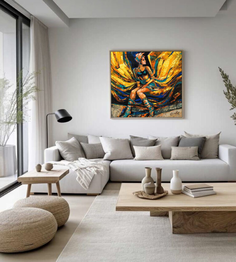The Golden wings-Angel Painting - gallery photo 9