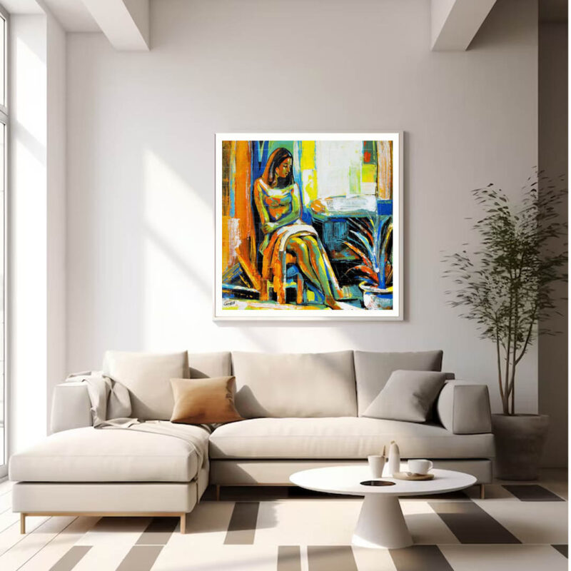 Painting of a young girl - image 4