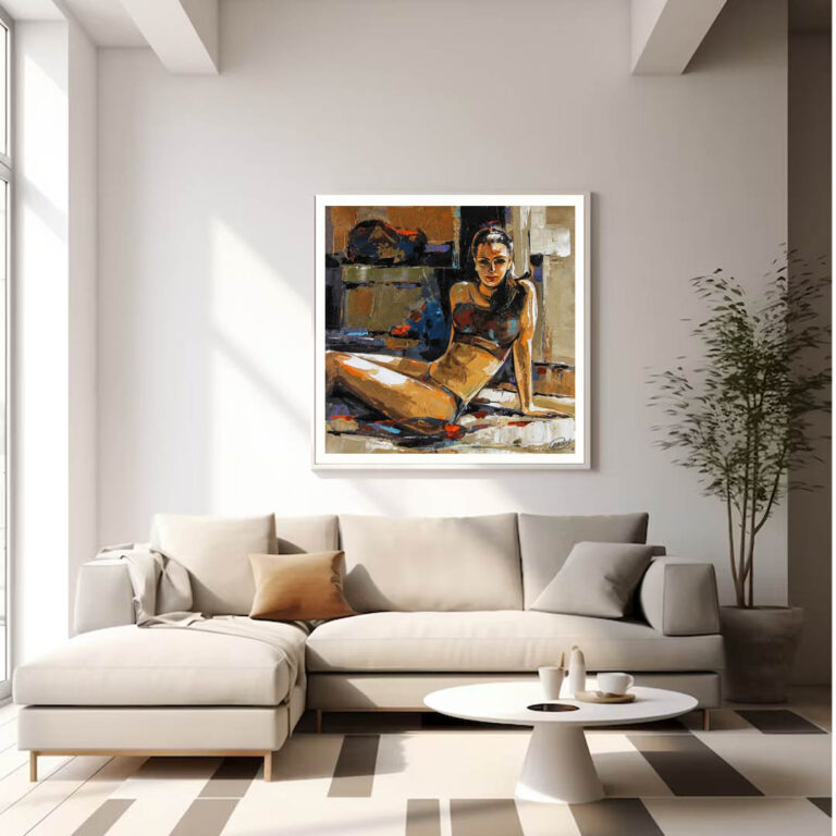The Morning Calmness-Figurative Art - gallery photo 2