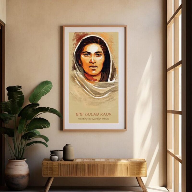 BIBI GULAB KAUR-Indian Freedom Fighter Painting - image 3