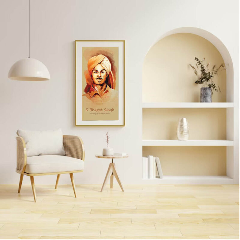 Sardar Bhagat Singh-Indian Freedom Fighter Painting - image 4