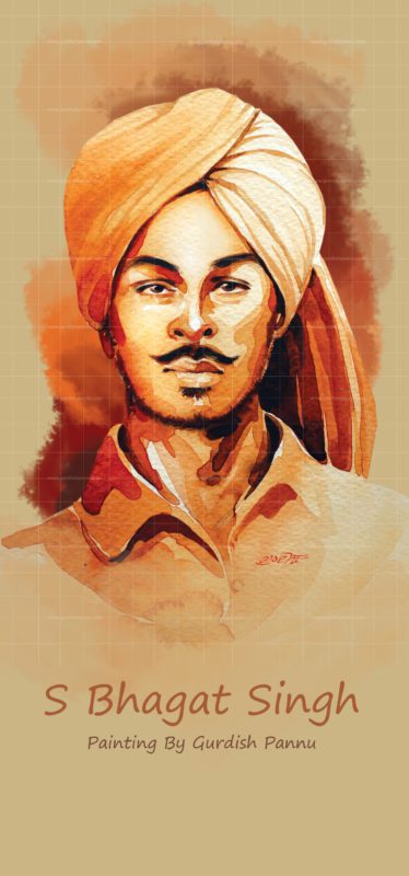 Sardar Bhagat Singh-Indian Freedom Fighter Painting Buy Original handmade independence day artwork which is dedicated to the pride of Punjab which has inspired the ages and this painting is for sale at affordable price.Buy world famous painting of Bhagat singh worldwide. canvas prints also available for sale mela gadri babeyaan da.Rang de Basanti..desh bhakti art for sale