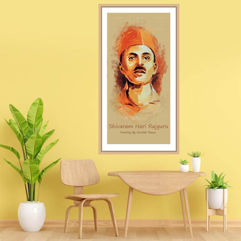 Shivaram Hari Rajguru-Indian Freedom Fighter Painting - image 2