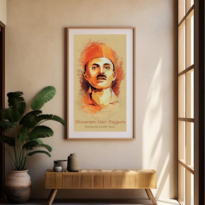 Shivaram Hari Rajguru-Indian Freedom Fighter Painting - image 3