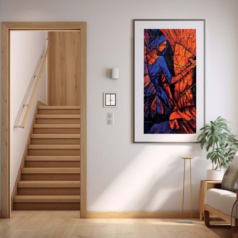 The Bird of Hope-Spiritual Figurative Painting - image 2