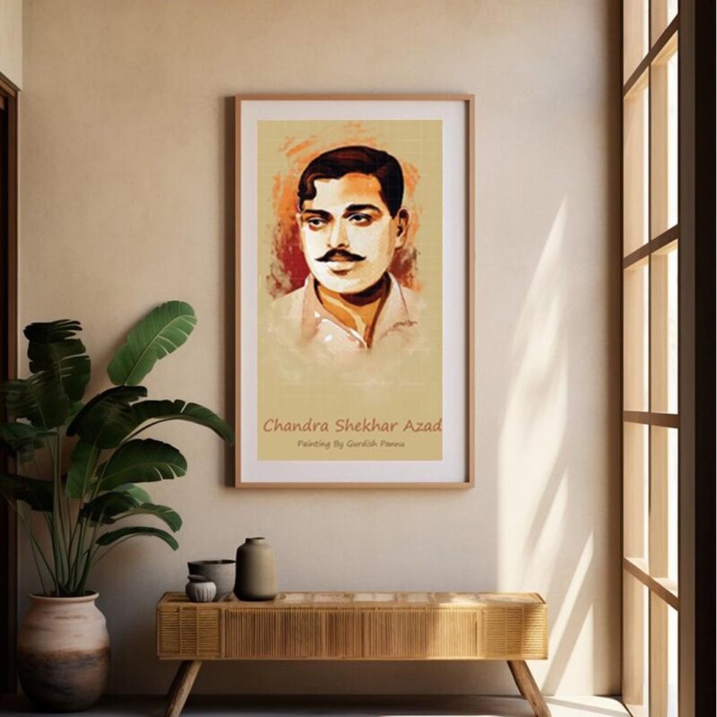 Chandra Shekhar Azad-Indian Freedom Fighter Painting - image 3