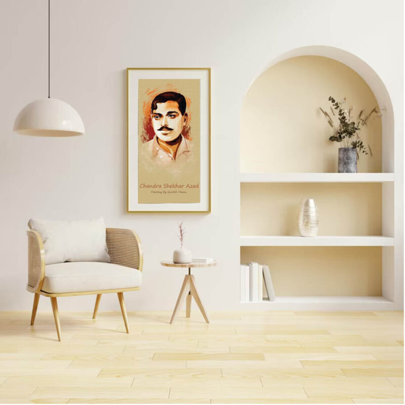 Chandra Shekhar Azad-Indian Freedom Fighter Painting - image 4