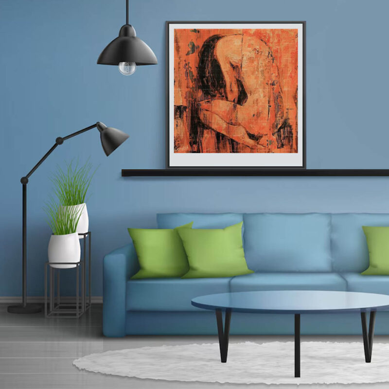 Me and My Oblivion-Figurative Painting - image 5
