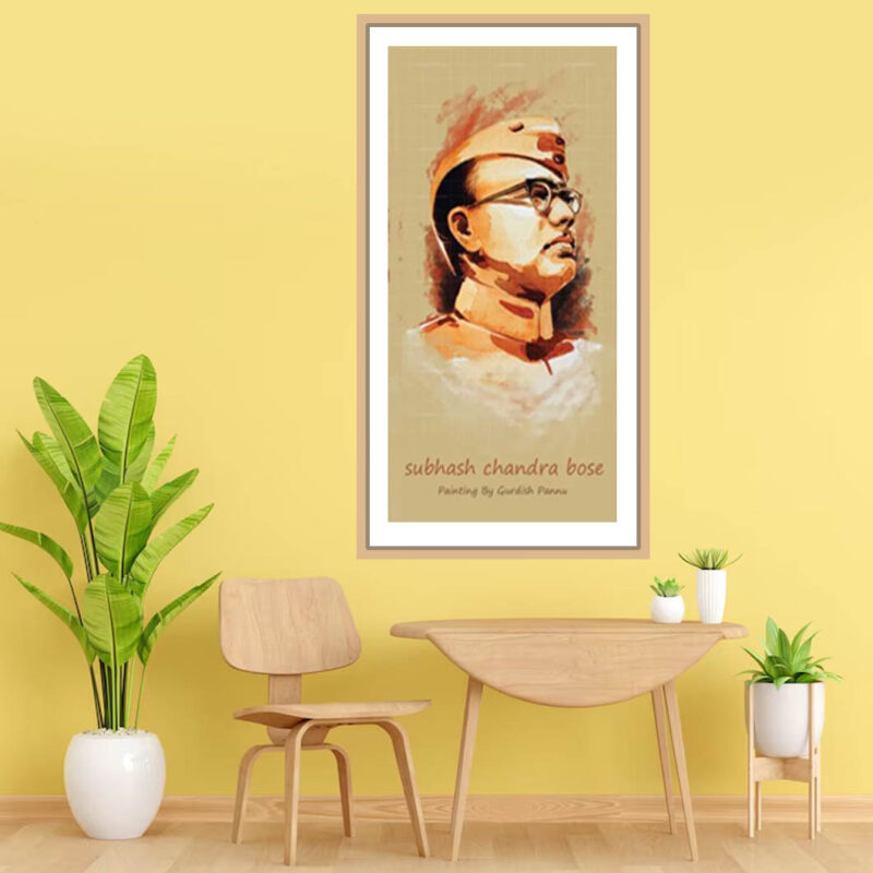 Subhash Chandra Bose-Indian Freedom Fighter Painting - image 2