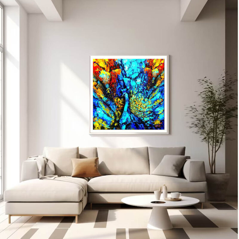Beautiful Peacock Painting - image 3