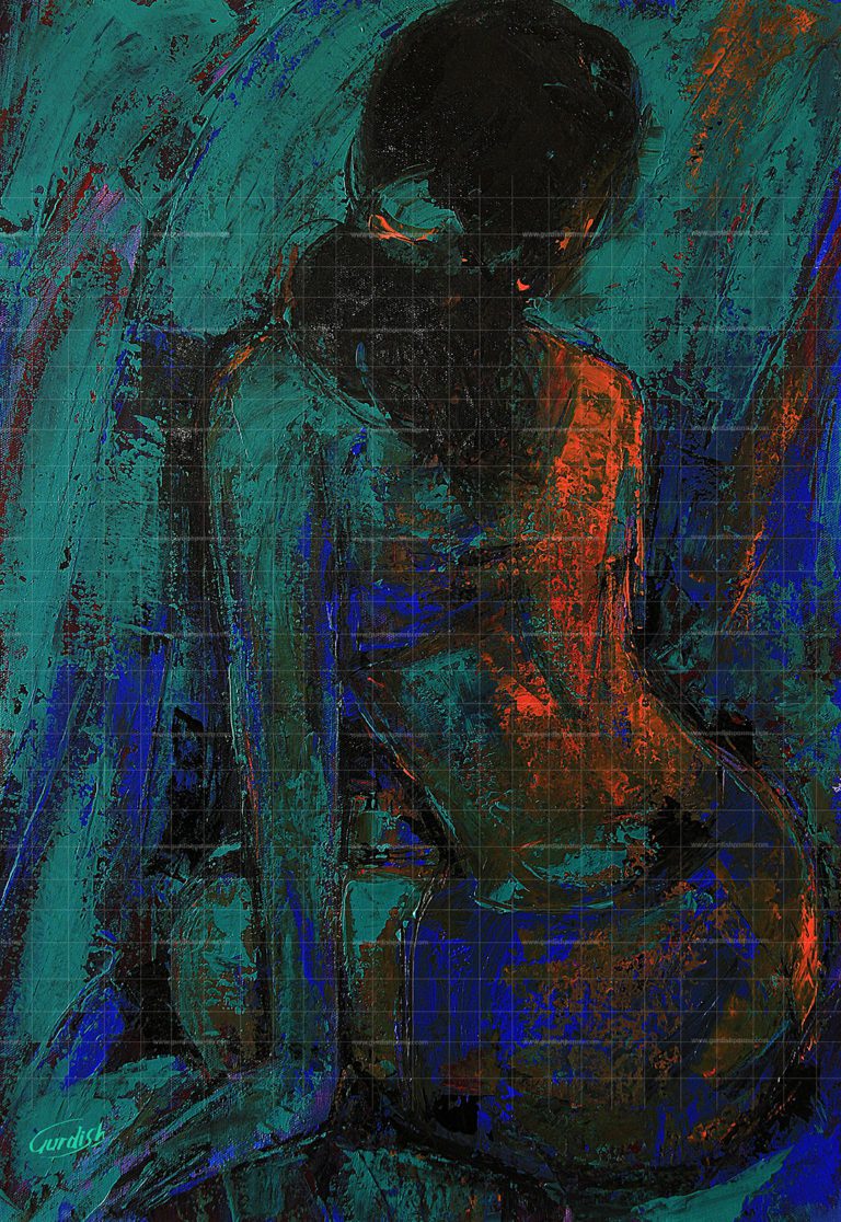 The Beautiful Desire- Gurdish Pannu Painting is Original handmade painting for sale