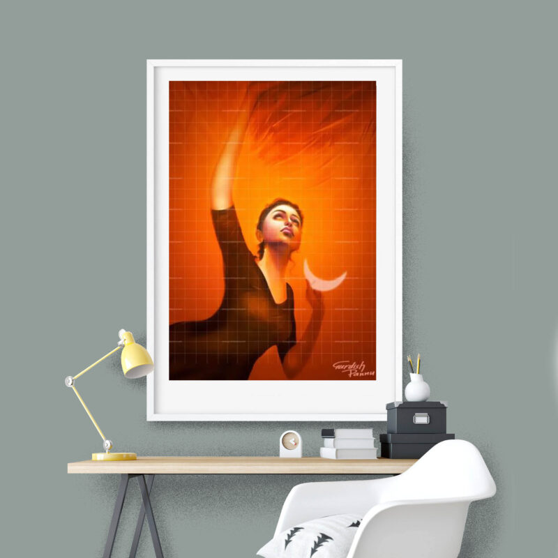 The Girl and The Moon Painting - image 7