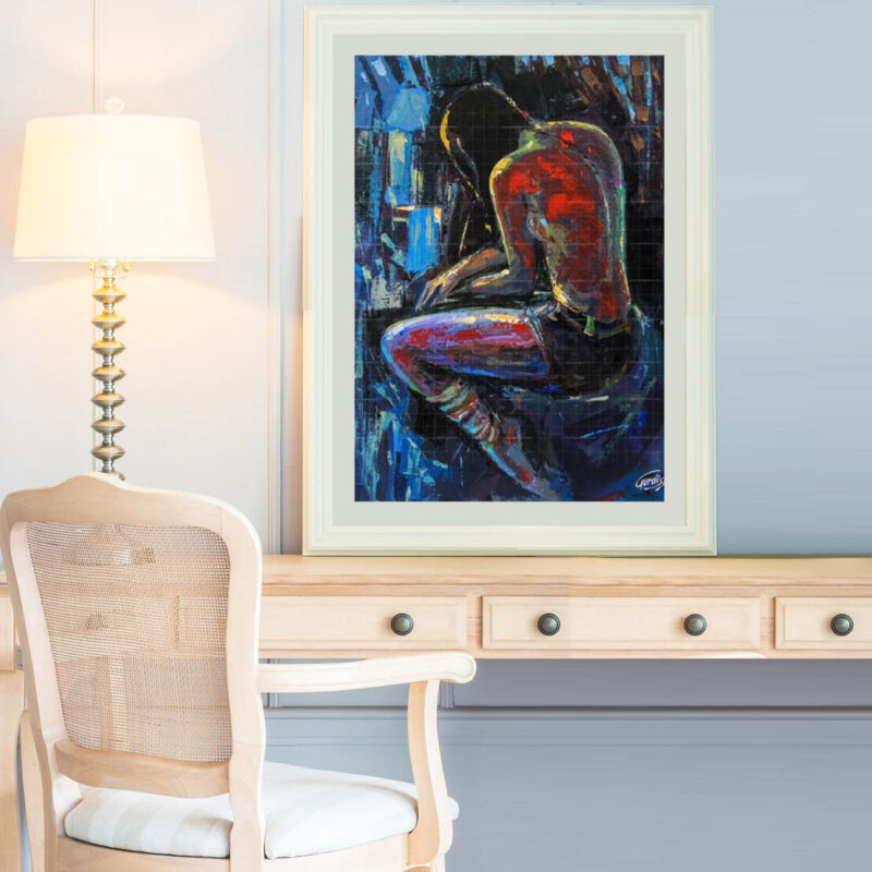 The Silent Night- Figurative Painting - image 2