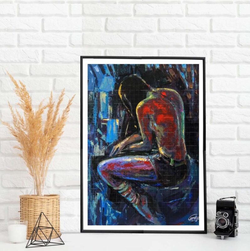 The Silent Night- Figurative Painting - image 5