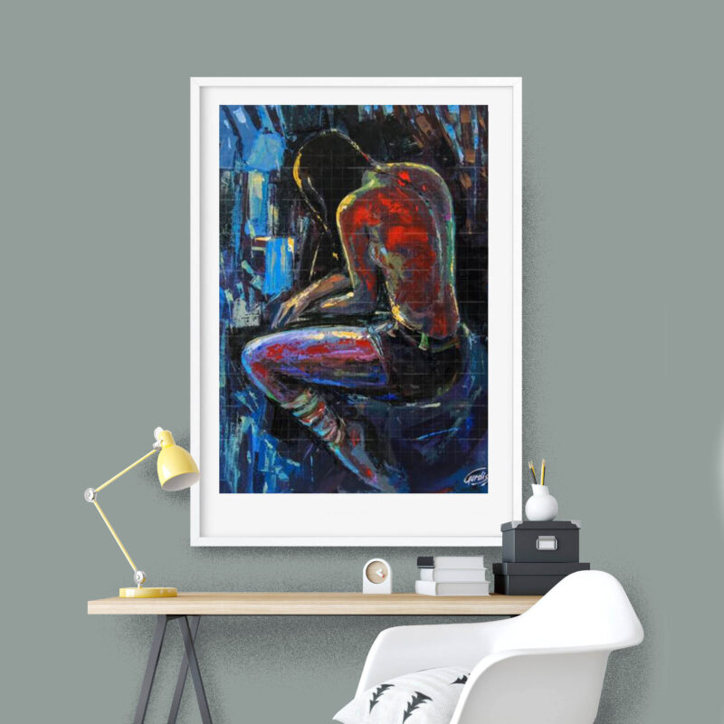 The Silent Night- Figurative Painting - image 7