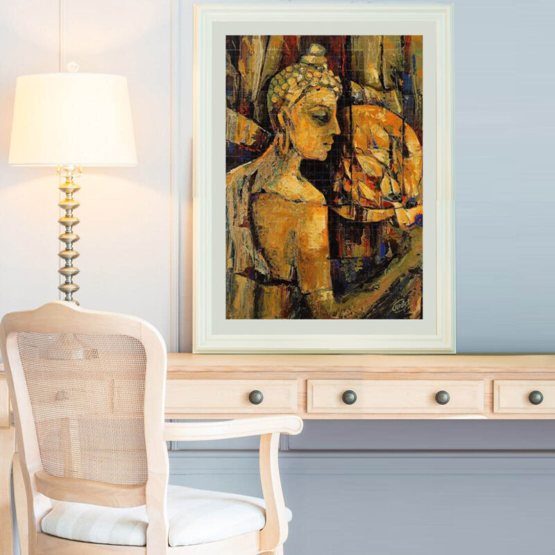 Buddha Painting-Golden Bird - image 3