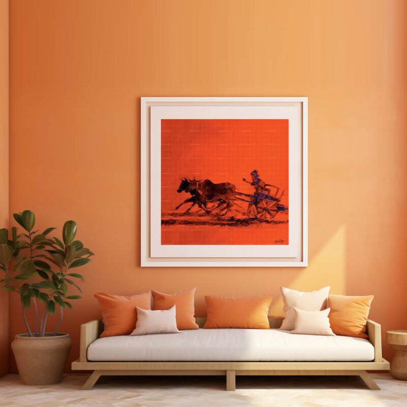 Mere Pind Di Saver(Punjabi village Painting) - image 4