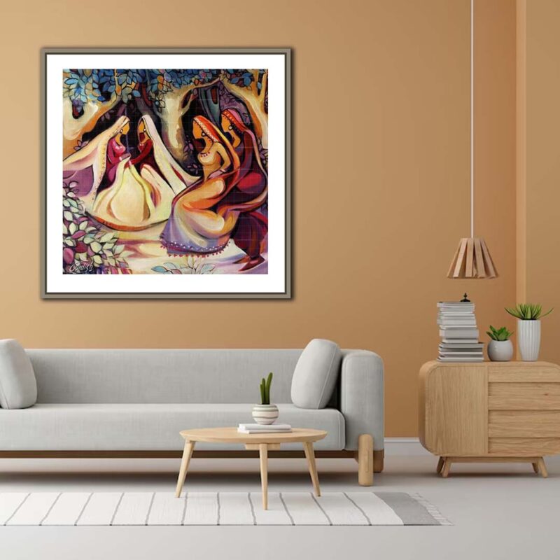 Punjabi Painting Giddha Trinjana - image 2