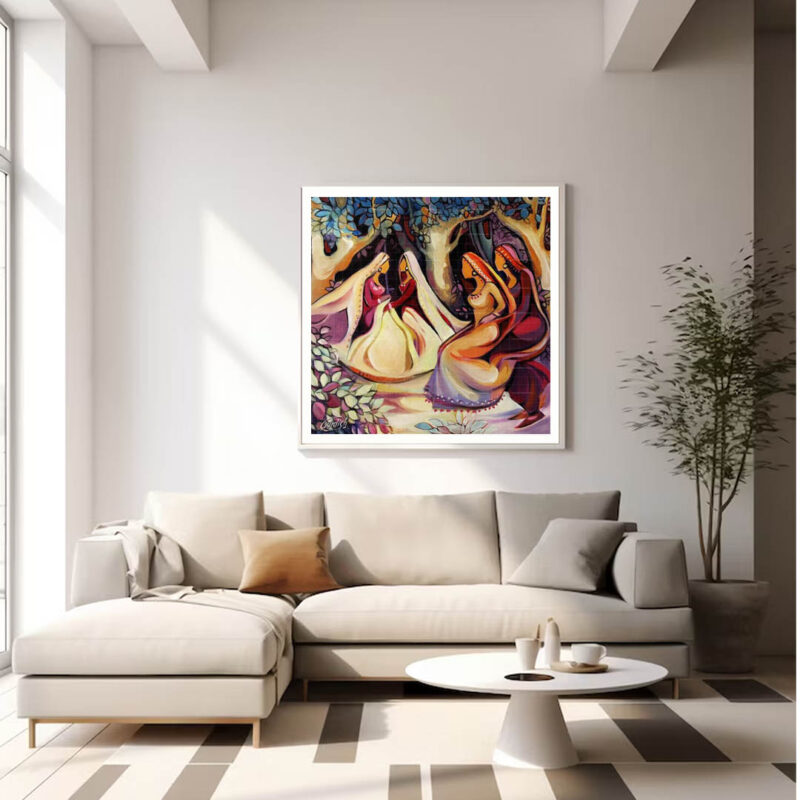Punjabi Painting Giddha Trinjana - image 5