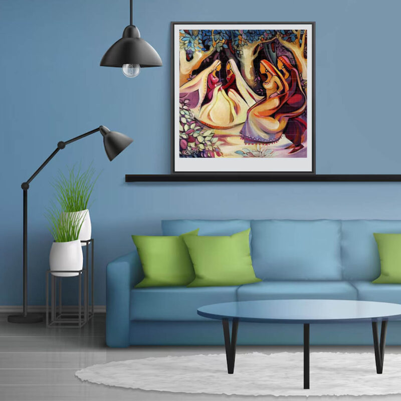 Punjabi Painting Giddha Trinjana - image 6