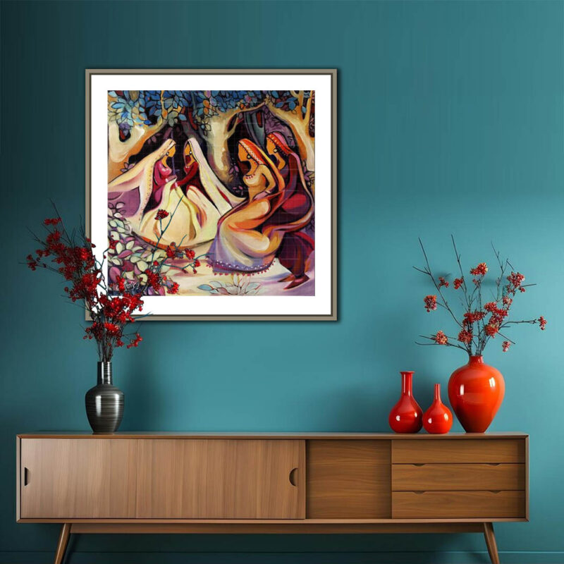 Punjabi Painting Giddha Trinjana - image 4