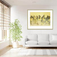 Seven Beautiful Galloping Horse Painting