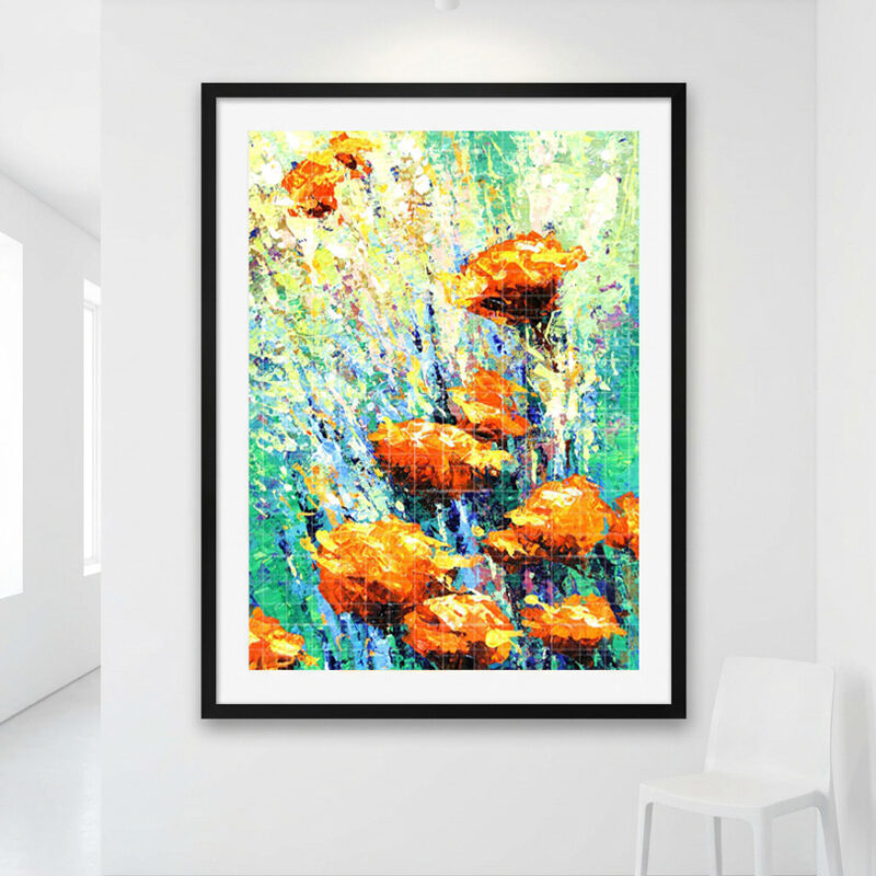 Beautiful Marigold (Genda Phool)- Floral Painting - image 2
