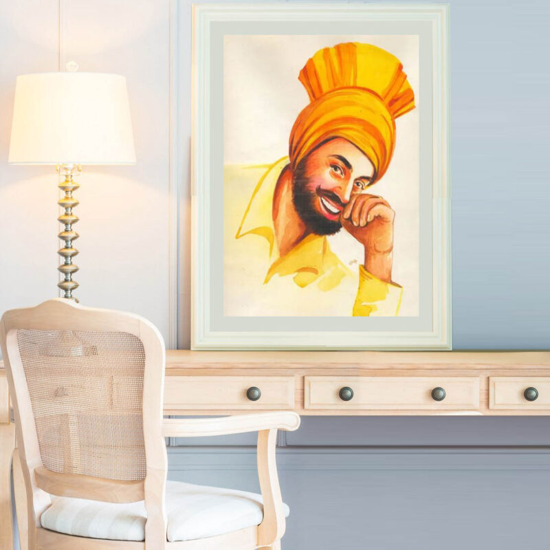 Punjabi Jatt Gabru-Vaisakhi Festival Painting - image 2