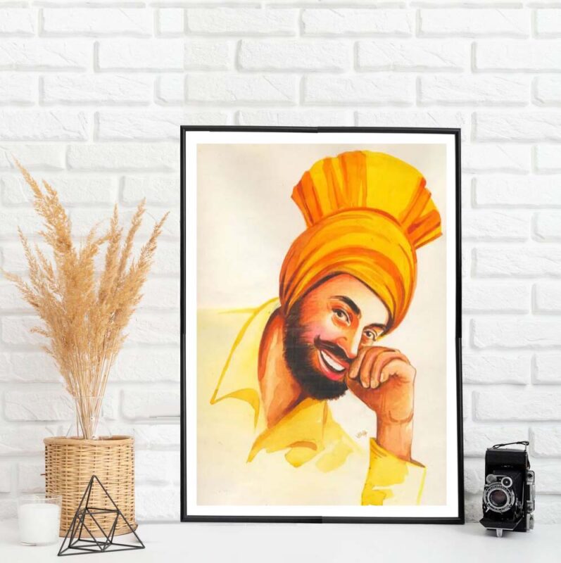 Punjabi Jatt Gabru-Vaisakhi Festival Painting - image 5