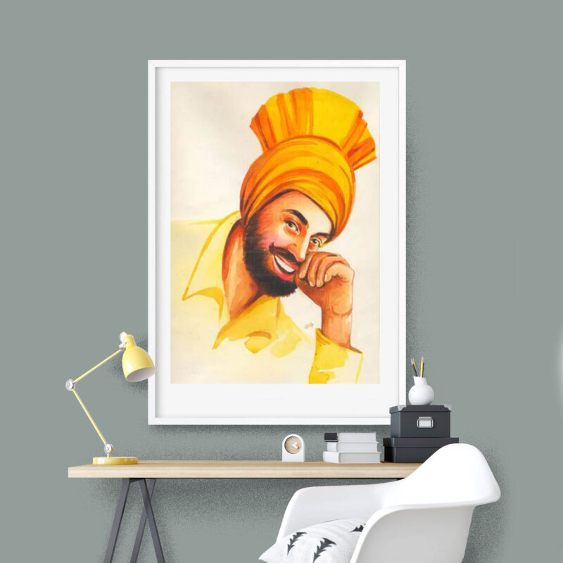 Punjabi Jatt Gabru-Vaisakhi Festival Painting - image 7