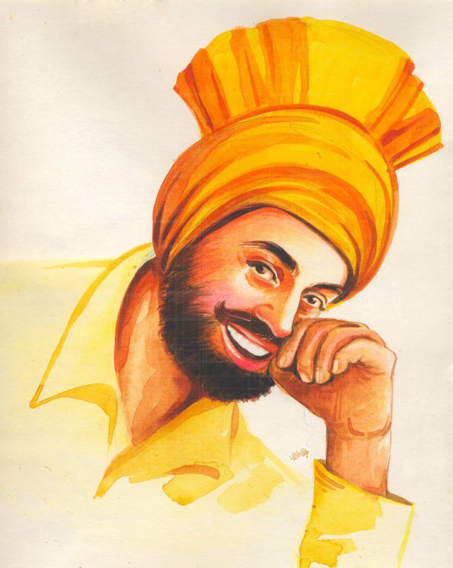 Punjabi Jatt Gabru-Vaisakhi Festival Painting is Original Handmade Artwork Punjabi Baisakhi made from water colors for sale. Buy World famous Colorful Punjabi paintings and decorate your homes with freshness of the land of five rivers.Buy soothing painting at affordable prices. canvas prints also available worldwide. Pind da mela