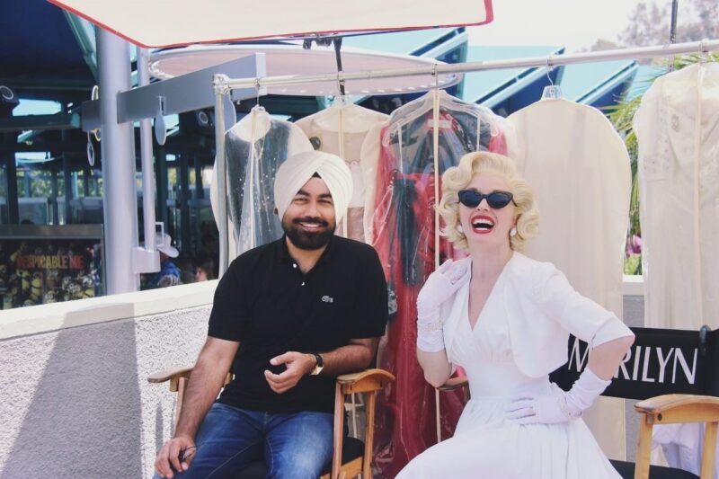 Artist Gurdish Pannu at Hollywood studio World famous artist who belong to the land of Five rivers,Punjab is at Hollywood Studios