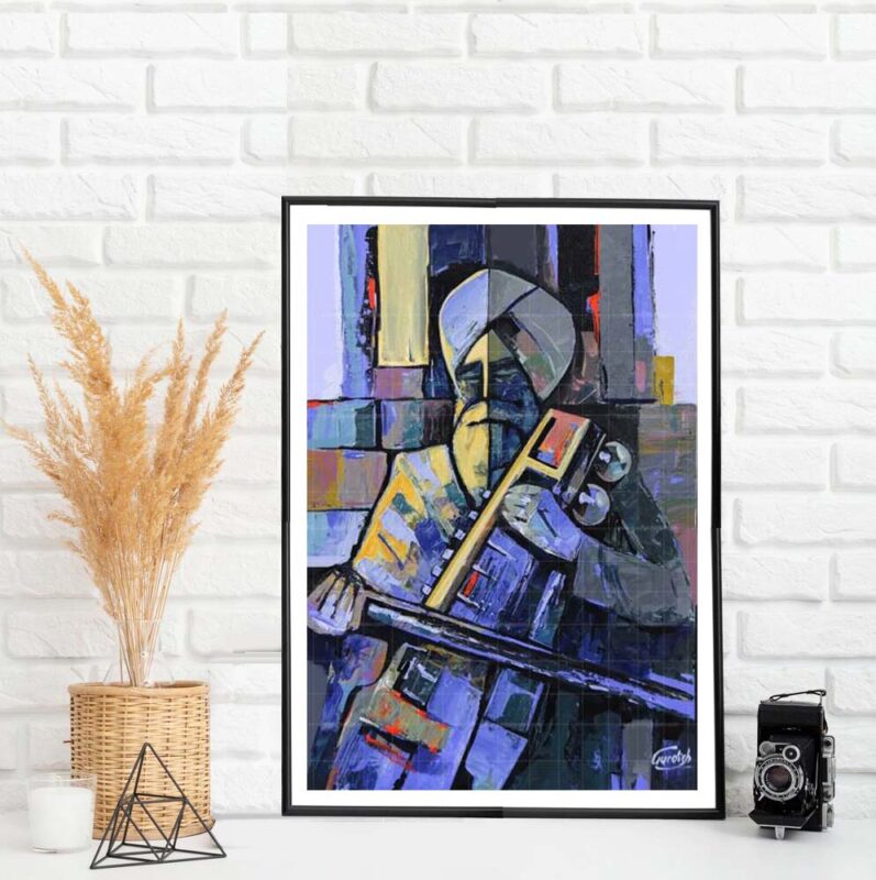 The Sikh Painting-Sarangi Wala Baba - image 5