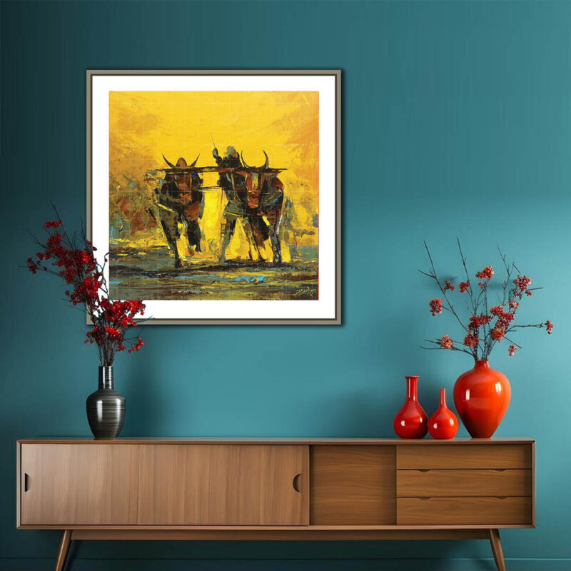 Hall Vahonda Vdde Tarhke Da- Punjabi Farmer Painting - image 5
