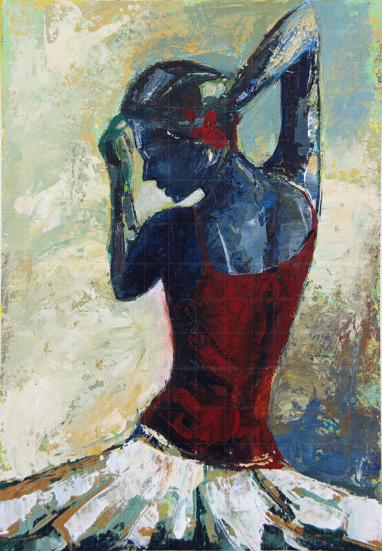 painting of a dancing girl-scarlet jones is a beautiful painting which is depicting a dancing girl.