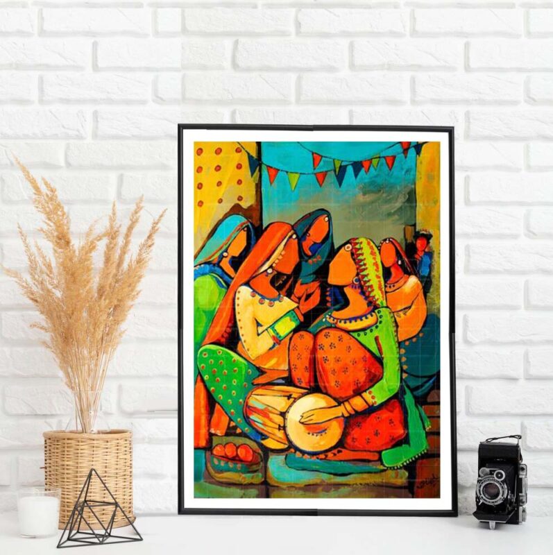 Shagna Di Raat- Punjabi Painting - image 5