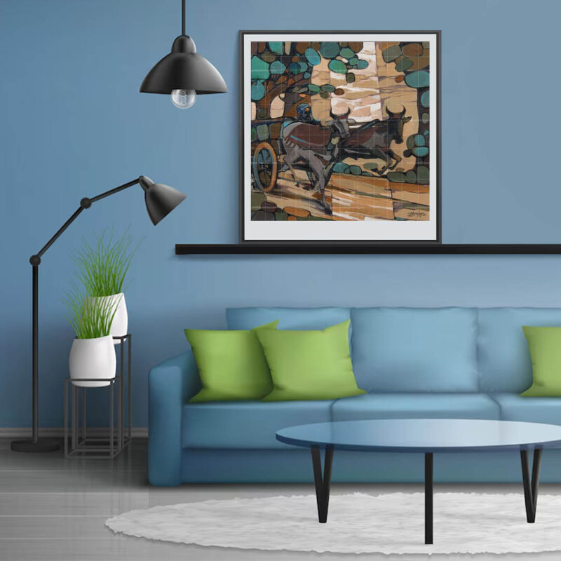 Punjabi Farmer Painting- Village Art - image 2