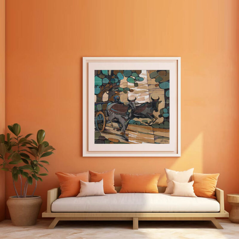 Punjabi Farmer Painting- Village Art - image 3