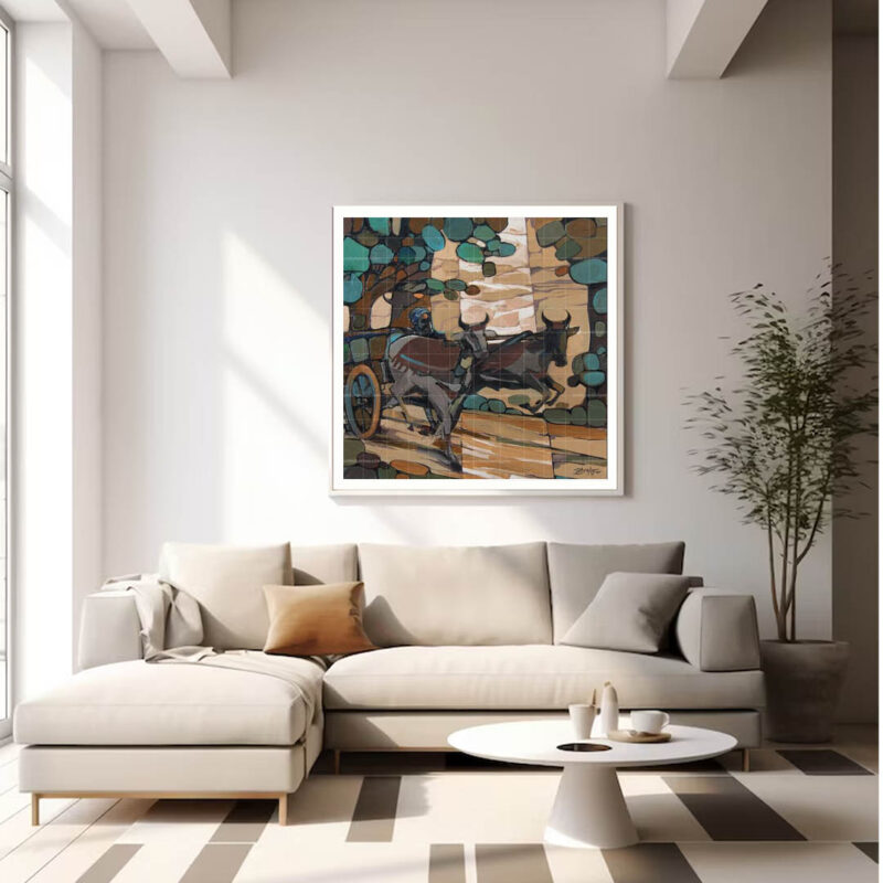 Punjabi Farmer Painting- Village Art - image 6