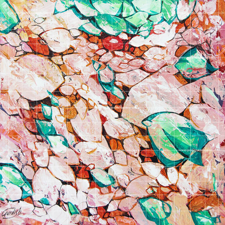 the crystal affair is a contemporary abstract art which is depicting the hope that keeps us going on in life.