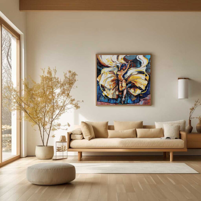 Dance Paintings-The golden balance - image 8