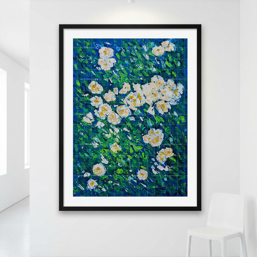 Flowers wall painting - gallery photo 1