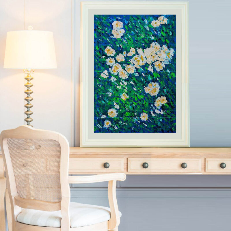 Flowers wall painting - image 3
