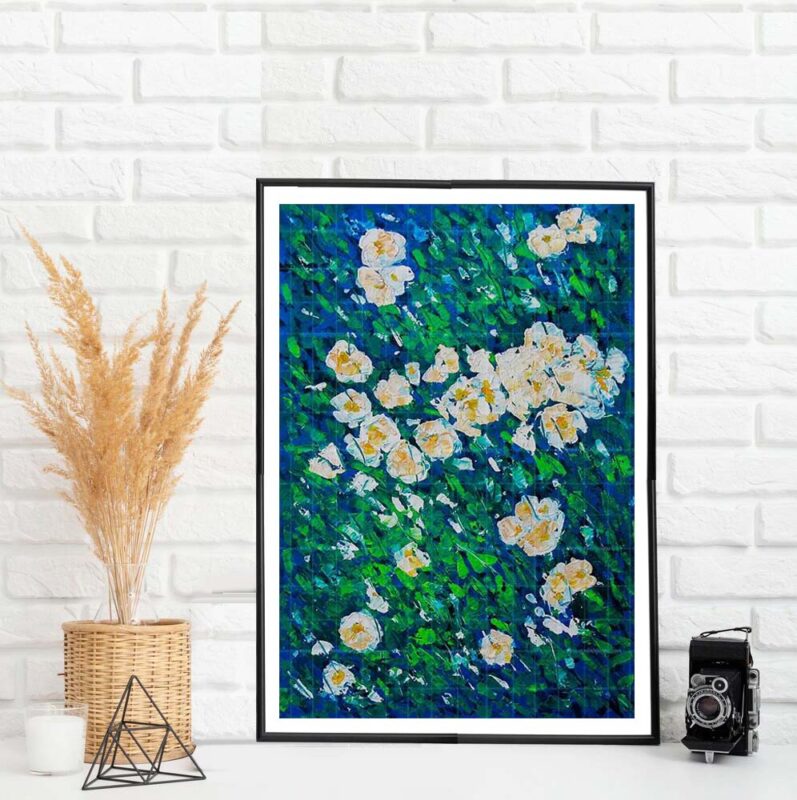 Flowers wall painting - image 5
