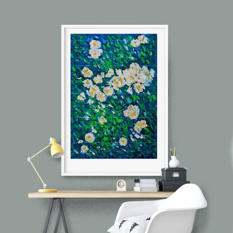 Flowers wall painting - image 7