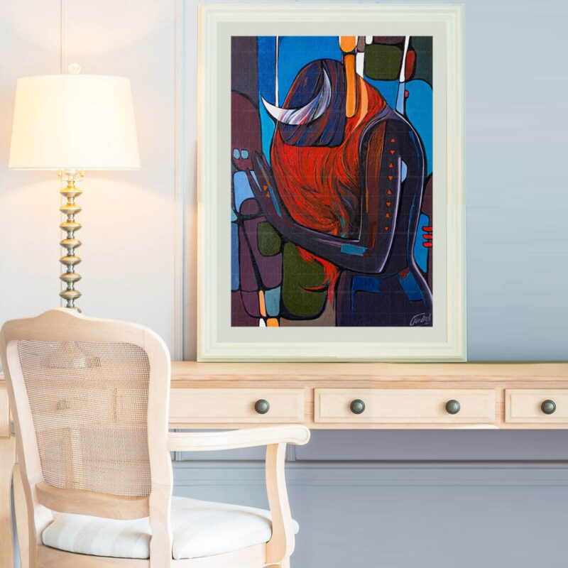 Woman painting- Music Lover - image 2