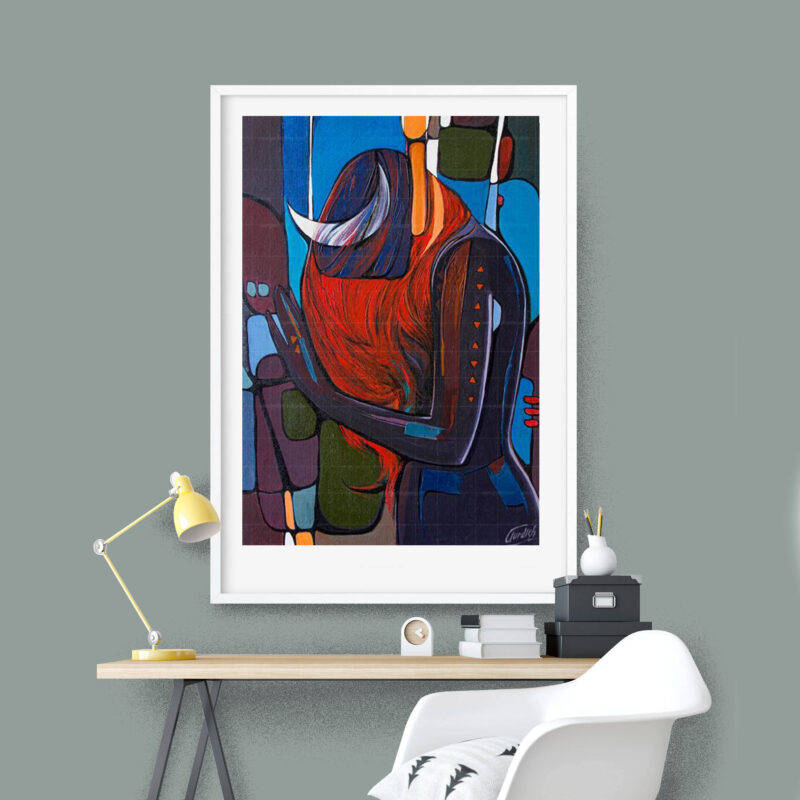 Woman painting- Music Lover - image 7
